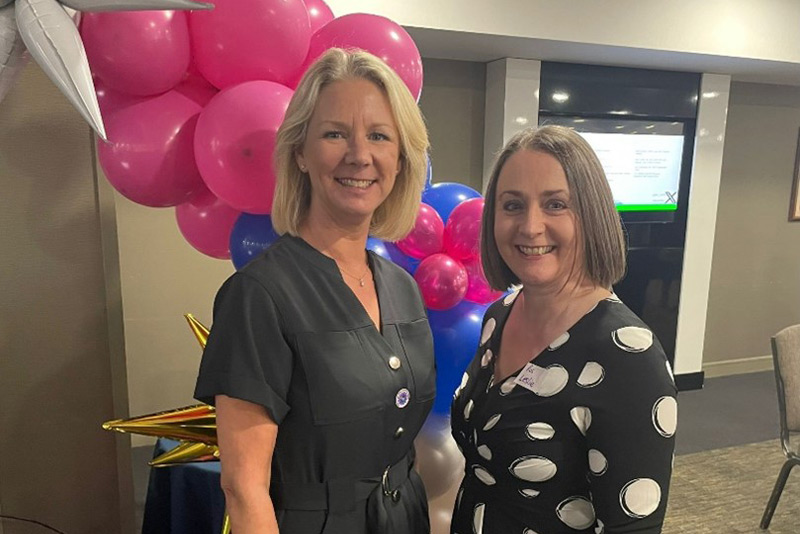 Latest News: Karen Lewis with Dr Ros Leslie, the Chief AHPs for the Black Country Integrated Care System