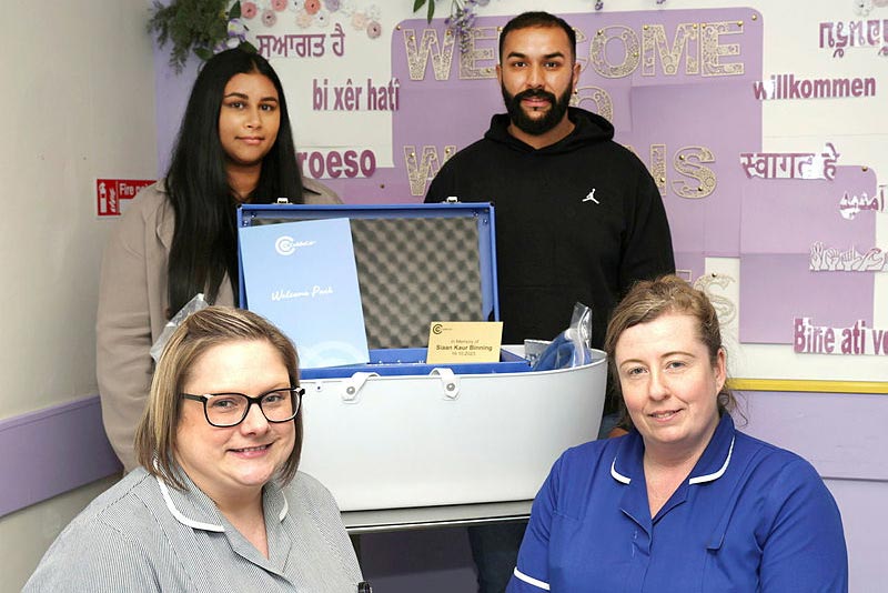 Bereaved couple's special cot donation