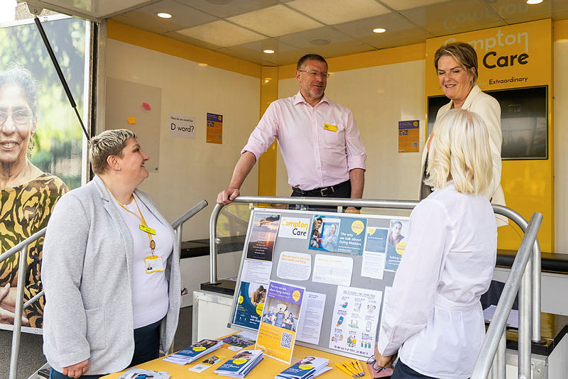 Latest News: Compton Care Dying Matters Awareness Week roadshow