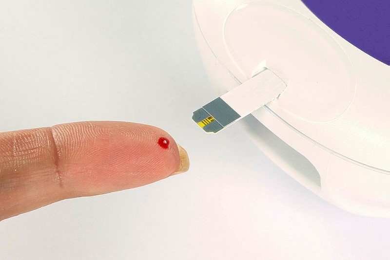 Finger prick test