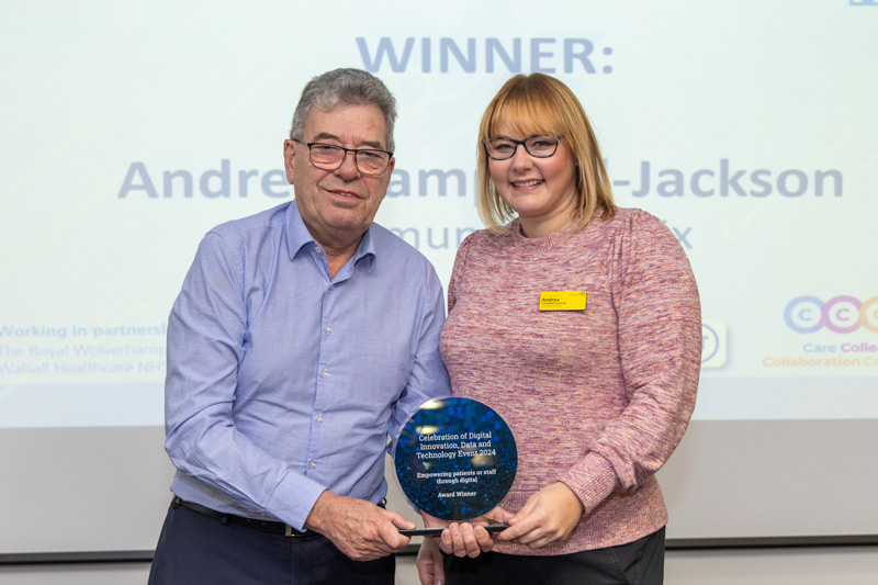 Latest News: Professor David Laughton with Andrea Campbell-Jackson