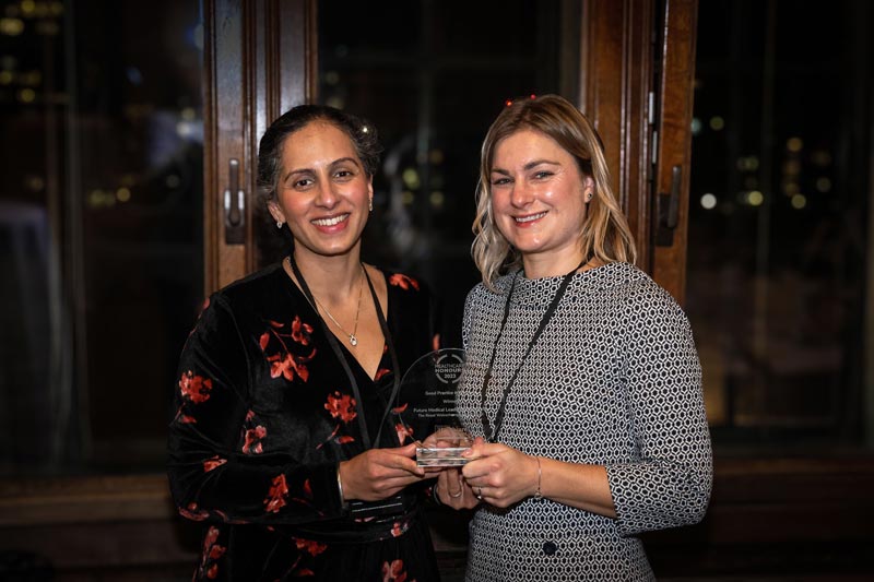 Latest News: Dr Harjinder Kainth, Consultant in Acute Internal Medicine and General Internal Medicine, and Laura Willis, Acting Group Head of Corporate Learning Services