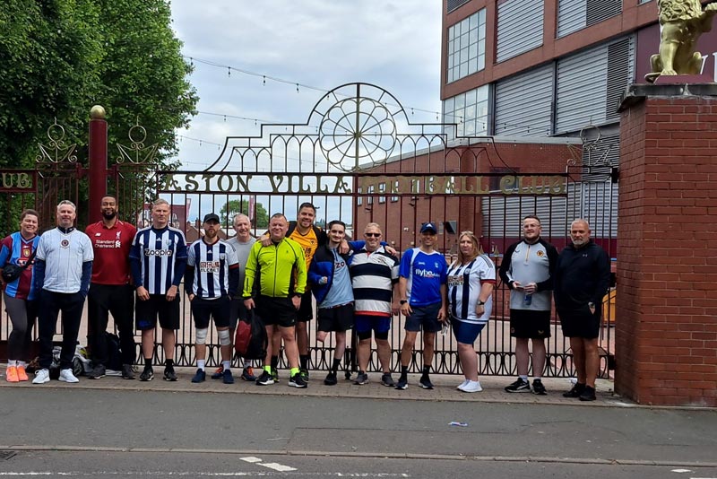 Walkers with Gav, Jason and Jude at Villa Park
