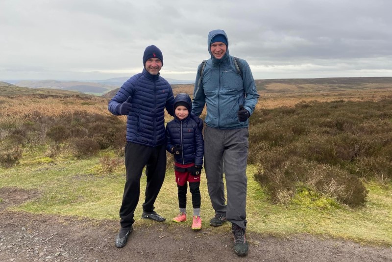 Latest News: Jon Madden with son Hughie and friend Craig Thomas